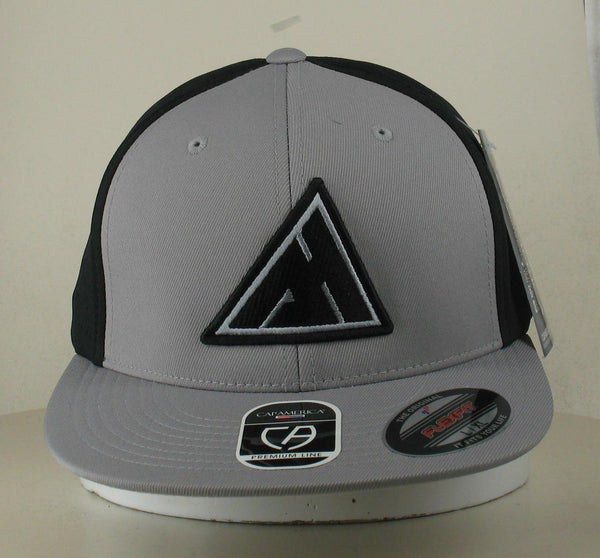 AH Logo Premium perforated flexfit cap Silver & Black